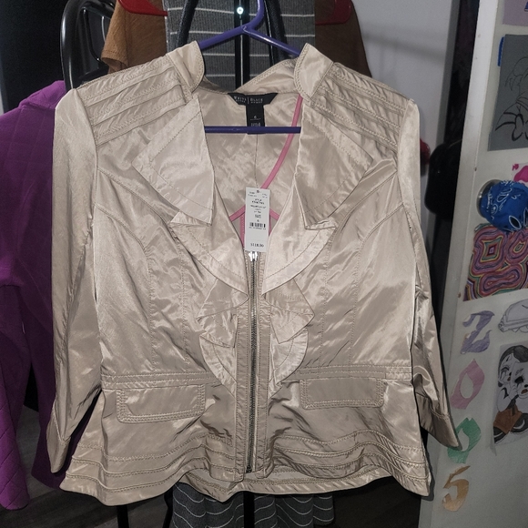 White House Black Market Jackets & Blazers - White house ruffle jacket